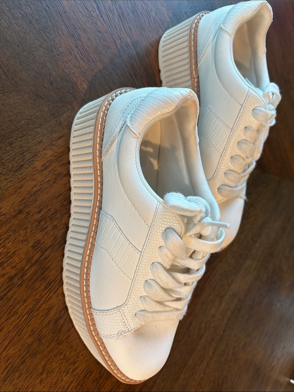 Dolce Vita White Leather Low-Top Sneakers - Picture 5 of 6